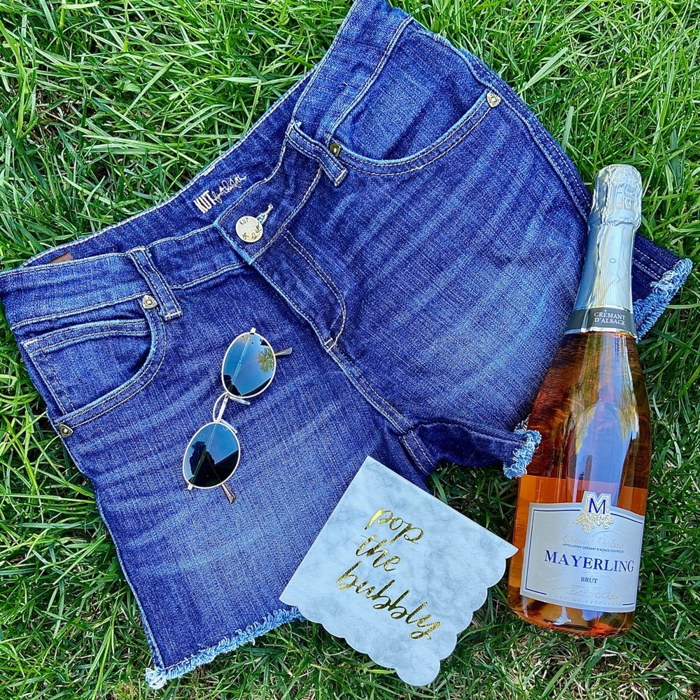 KUT FRAYED CUT OFF JEAN SHORTS